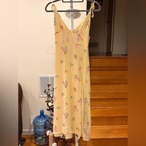 Forever 21 size XS-S Floral Yellow sundress